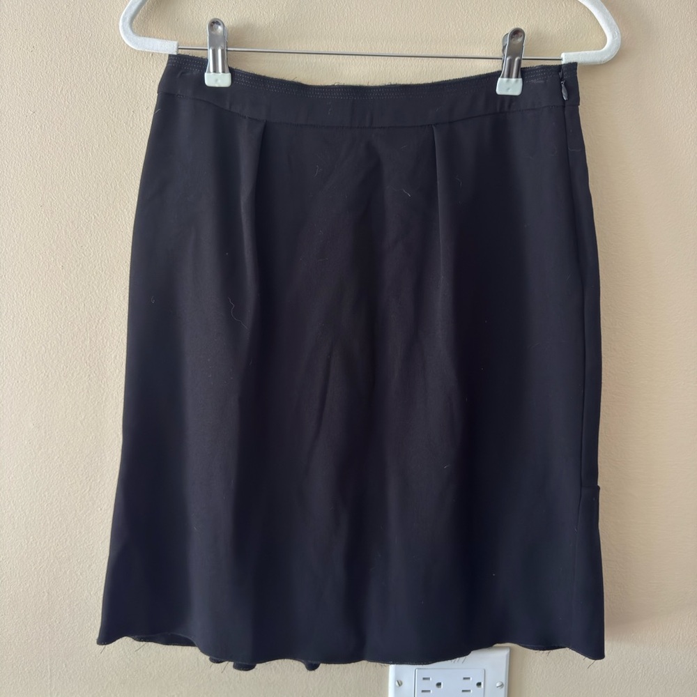 Prada Elegant Black Pencil Skirt